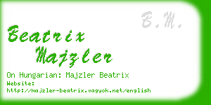 beatrix majzler business card